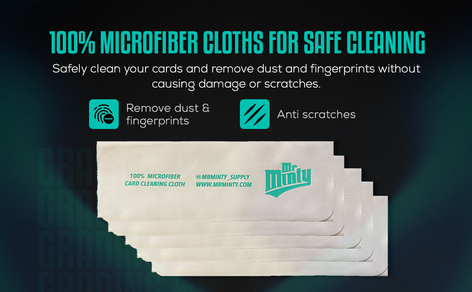 5 Pack - Mr. Minty Microfiber Card Cleaning Cloth