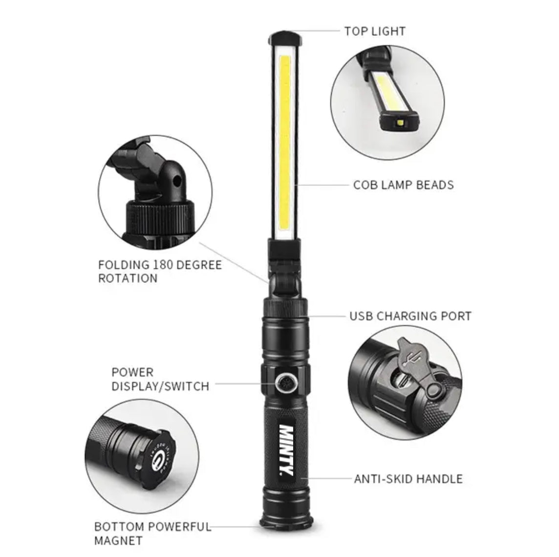 Mr. Minty Grade Light: Hand Held LED Light For Trading Card Grading
