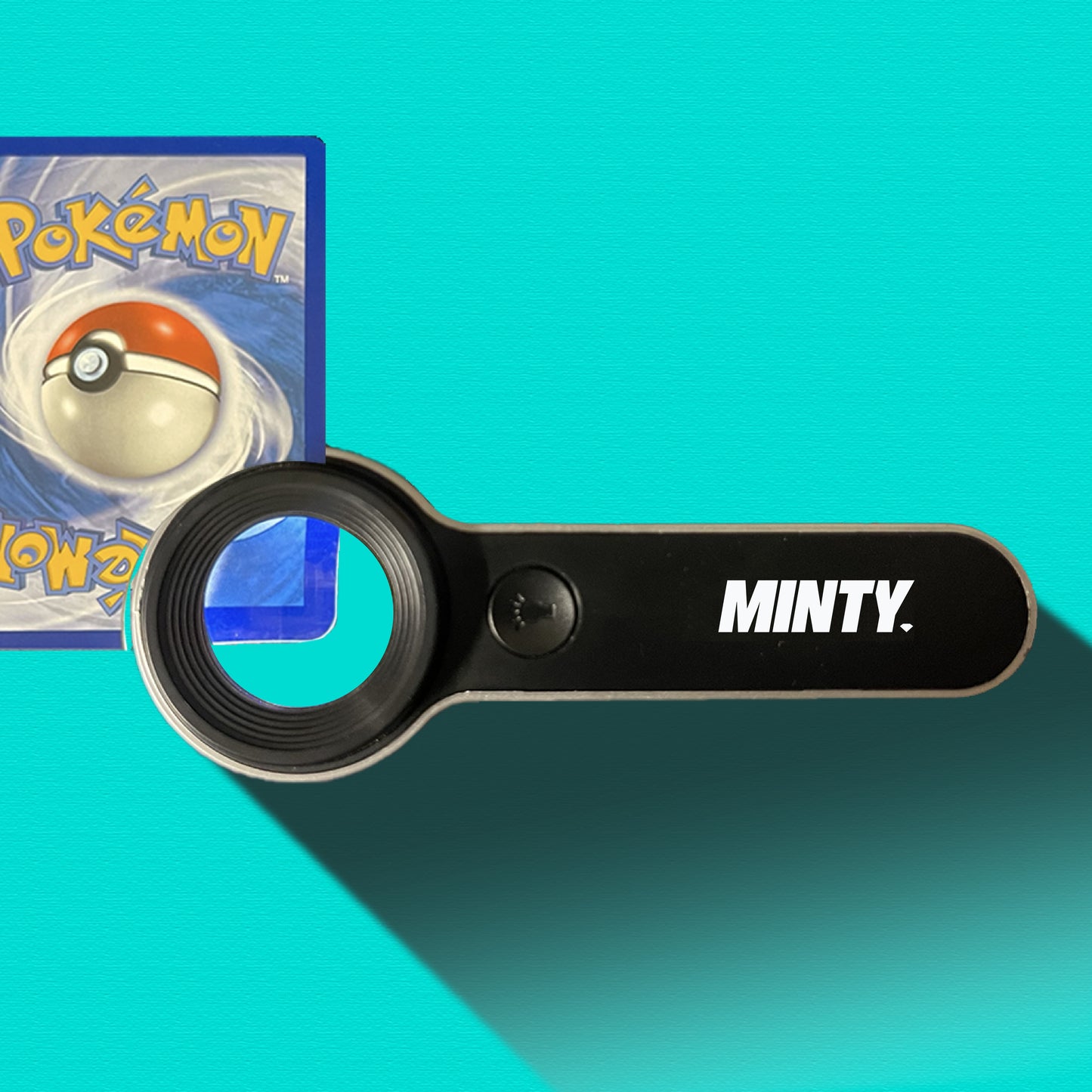 Mr. Minty Trading Card Magnifier – 10x with Dual LED White Light & Black Light