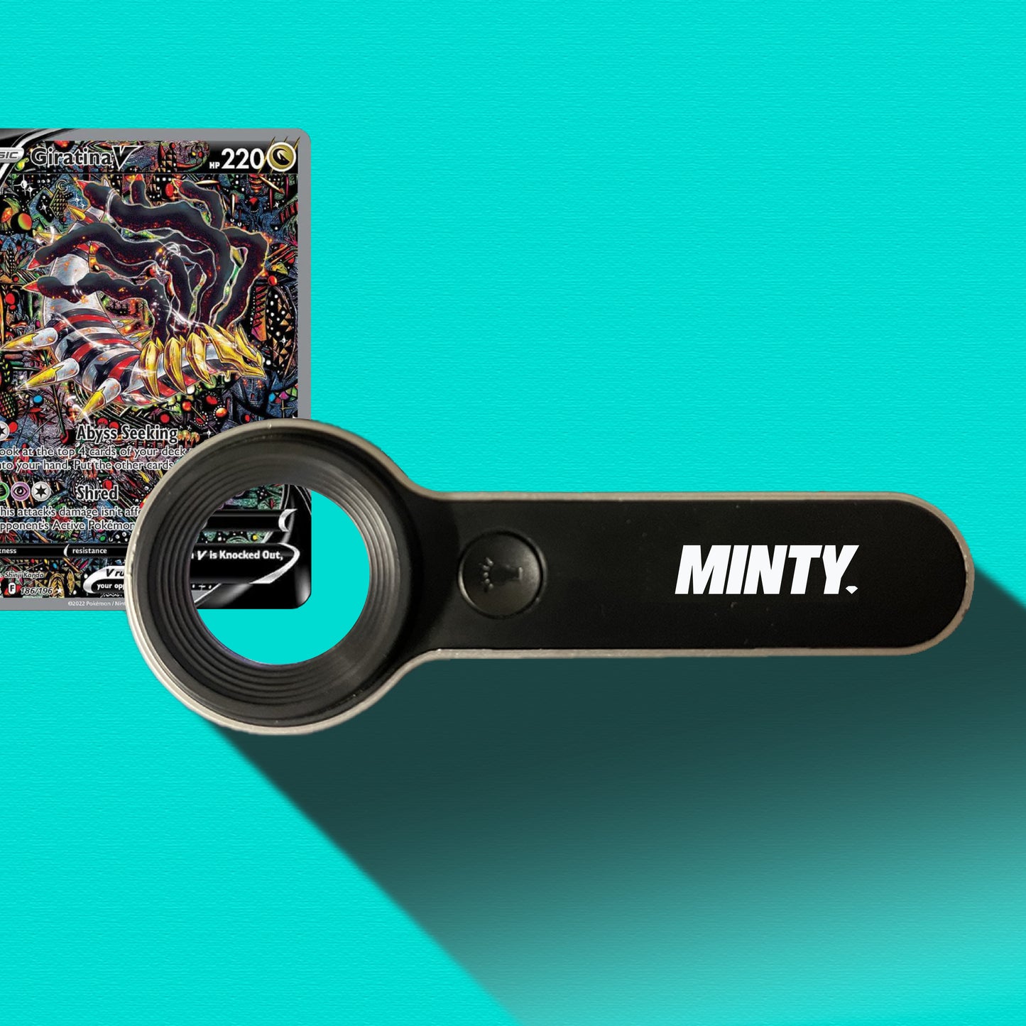 Mr. Minty Trading Card Magnifier – 10x with Dual LED White Light & Black Light