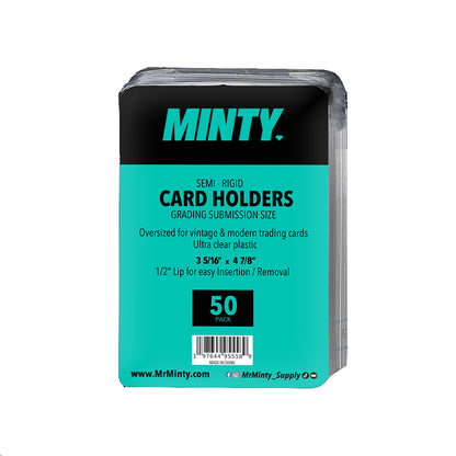 Mr. Minty Semi Rigid Card Holder -50 Count