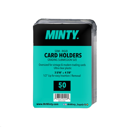 Mr. Minty Semi Rigid Card Holder -50 Count
