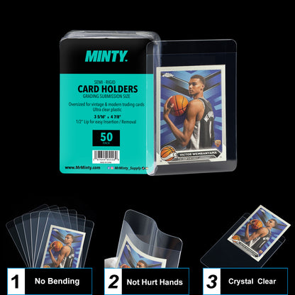 Mr. Minty Semi Rigid Card Holder -50 Count