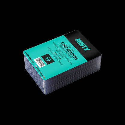 Mr. Minty Semi Rigid Card Holder -50 Count