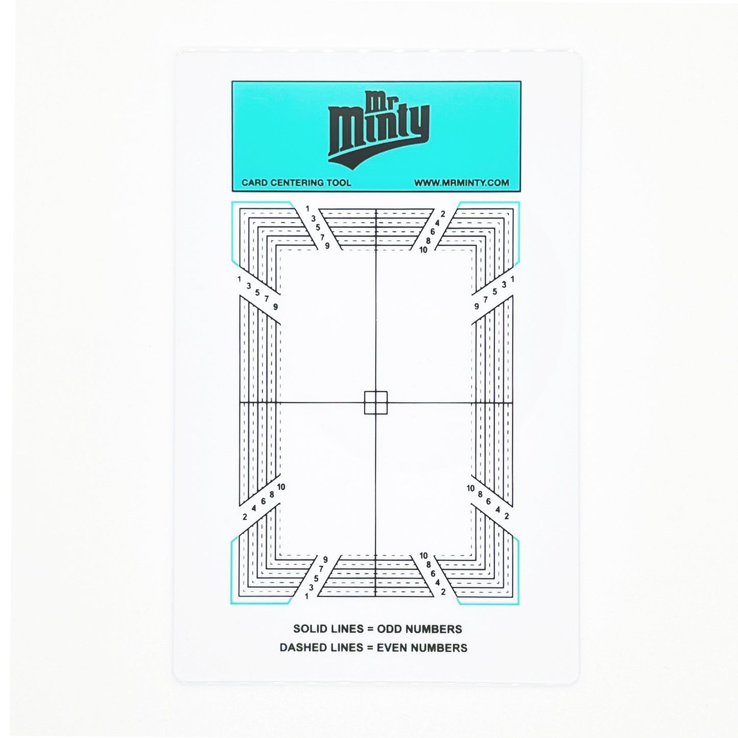 Mr. Minty Card Centering Tool - Precision Grading Aid